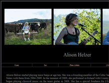 Tablet Screenshot of alisonhelzer.com